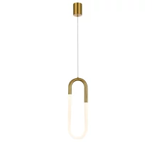 Azzardo NEXUS függeszték fém, akrill, arany, fehér, LED, 3000K, 9W, 720lm - 5740