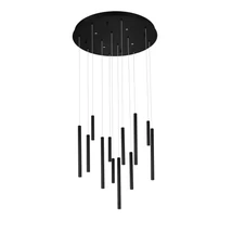 Azzardo ILIOS függeszték fém, akrill, fekete, LED, 3000K, 64W, 5120lm - 5744