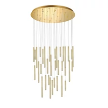 Azzardo ILIOS függeszték fém, akrill, arany, LED, 3000K, 160W, 12800lm - 5748