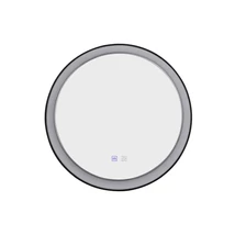 Azzardo SERGIO fürdőszobai tükör fém, műanyag, tükör, fekete, fehér, LED, 3000K-4000K, 40W, 3200lm, IP44 - 5819