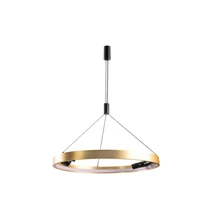 Azzardo SERAFINO függeszték fém, műanyag, arany, fekete, LED, 3000K, 43W, 3440lm - 5835