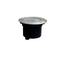 Azzardo AROS kültéri talajba szüllyeszthető lámpa fém, üveg, szürke áttetsző, LED, 4000K, 12W, 960lm, IP67 - 5844
