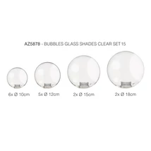 Azzardo BUBBLES búra, üveg, áttetsző - 5878