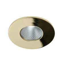 Azzardo CLEAN beépíthető szpotlámpa fém, üveg, arany, áttetsző, LED, 7W, 3000-4000-6000K, 420Lm, IP44 - AZ-5988