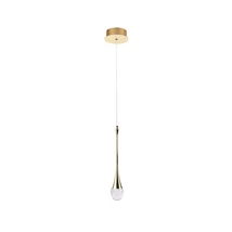 Azzardo DALMA függeszték fém, akrill, arany, áttetsző, LED, 3000K, 4W, 320lm - 6006