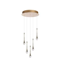 Azzardo DALMA függeszték fém, akrill, arany, áttetsző, LED, 3000K, 20W, 1600lm - 6008