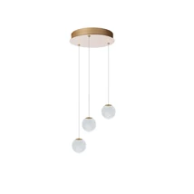 Azzardo EDEM függeszték fém, akrill, arany, áttetsző, LED, 3000K, 12.6W, 1000lm - 6020
