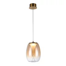 Azzardo  PAMELA függeszték fém, üveg, borostyán, LED, 8W, 3000K, 640Lm - AZ-6184