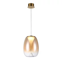 Azzardo  PAMELA függeszték fém, üveg, borostyán, LED, 15W, 3000K, 1200Lm - AZ-6185