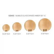 Azzardo BUBBLES búra, üveg, borostyán - 6455