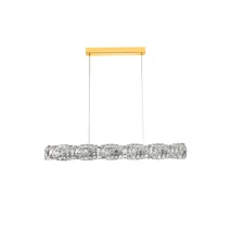 Azzardo  FLORENCE függeszték fém, kristály, üveg, arany, áttetsző, LED, 36W, 3000K, 2880Lm - AZ-6479