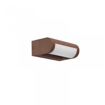Azzardo FRAME kültéri fali lámpa fém, műanyag, barna, fehér, LED, 12W, 4000K, IP65 - AZ-6636