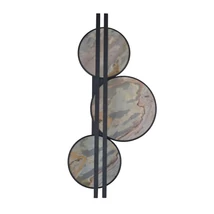 Azzardo MOONS fali lámpa fém, kő, fekete, szürke, LED, 30W, CCT - AZ-6666