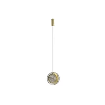 Azzardo  EUFORIA függeszték fém, üveg, arany, áttetsző, LED, 6W, 3000K, 450Lm - AZ-6734