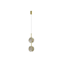 Azzardo  EUFORIA függeszték fém, üveg, arany, áttetsző, LED, 12W, 3000K, 900Lm - AZ-6736
