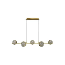 Azzardo  EUFORIA függeszték fém, üveg, arany, áttetsző, LED, 30W, 3000K - AZ-6737