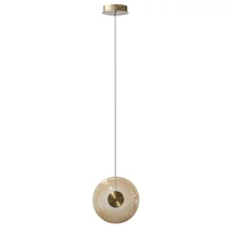 Azzardo  ANDORA függeszték fém, üveg, borostyán, arany, LED, 12W, 3000K, 600Lm - AZ-6882