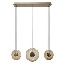 Azzardo  ANDORA függeszték fém, üveg, borostyán, arany, LED, 28W, 3000K, 2025Lm - AZ-6884