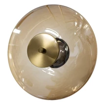 Azzardo  ANDORA fali lámpa fém, üveg, borostyán, arany, LED, 12W, 3000K, 600Lm - AZ-6889