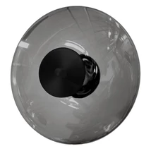 Azzardo  ANDORA fali lámpa fém, üveg, fekete, füstszín, LED, 8W, 3000k, 450Lm - AZ-6890