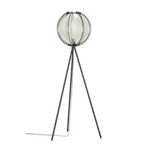 Eglo WAVERTON állólámpa fém, fa, textil, fekete, fehér, E27 - 44009