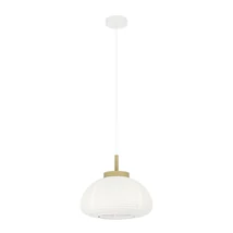 Eglo SUMMERHILL függeszték fa, fém, papír, barna, fehér, E27 - 44064