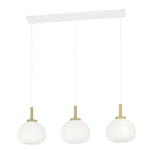 Eglo SUMMERHILL függeszték fa, fém, papír, barna, fehér, E27 - 44066