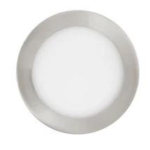 Eglo FUEVA-Z beépíthető lámpa, tartozék beépített LED, IP20-44 acél szatén nikkel test, műanyag fehér bura | 900113