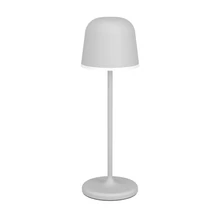 Eglo MANNERA kültéri asztali lámpa fém, műanyag, szürke, fehér, LED, 3000K, 2.2W, 200lm, IP54 - 900458