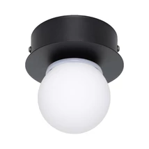 Eglo MOSIANO fürdőszobai mennyezet lámpa fém, üveg, fekete, opál, LED, 3,3W, 3000K, 340 Lm, IP 44 - 900659