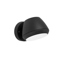 Eglo NIVAROLO kültéri fali lámpa fém, műanyag, fekete, fehér, GU10, 4,6W, IP 44 - 900675