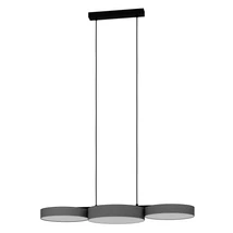 Eglo BARBANO-Z függeszték fém, textil, műanyag, fekete, szürke, fehér, LED, 2700K-6500K, 22.5W, 2550lm - 900856