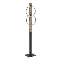 Eglo BOYAL állólámpa fém, fa, műanyag, fekete, barna, fehér, LED, 3000K, 24W, 3400lm - 900892