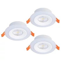 Eglo CALONGE RGB fürdőszobai beépíthető spotlámpa műanyag, fehér, LED, 11,4W, 2700K-6500K, 3x 520 Lm, IP44 - 901117