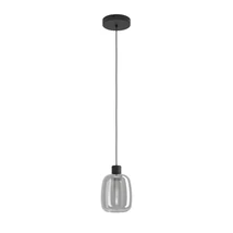 Eglo MOLOCHIO-Z függeszték fém, üveg, fekete, füstszín, LED, 3,7W, 2700K-6500K, 500 Lm - 901119