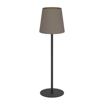 Eglo FIORANA asztali lámpa fém, szövet, fekete, cappuccino, arany, E14 - 901129