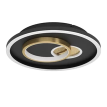 Eglo TIRIOLO mennyezet lámpa fém, műanyag, fehér, fekete, arany, LED, 22,5W, 4000K, 2850 Lm - 901244
