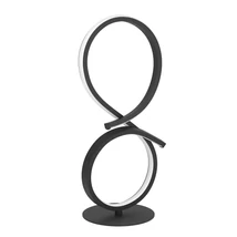 Eglo SERPINS asztali lámpa fém, műanyag, fekete, fehér, LED, 11,4W, 3000K, 1400 Lm - 901269