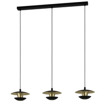 Eglo NUVANO függeszték, GU10-LED foglalattal, fényforrás tartozék, IP20 acél fekete-arany test | 99663
