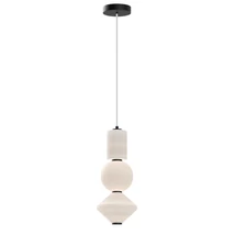 Elstead BIJOU függeszték fém, üveg, fekete, fehér, LED, 20W, 3000K, 1060 Lm - ELS-ALM-BIJOU-P3-MB