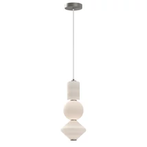 Elstead BIJOU függeszték fém, üveg, nikkel, fehér, LED, 20W, 3000K, 1060 Lm - ELS-ALM-BIJOU-P3-PN