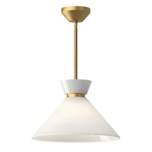 Elstead HALSTON függeszték fém, üveg, arany, opál, E27 - ELS-ALM-HALSTON-P-M-GD