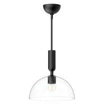 Elstead JUDE függeszték fém, üveg, fekete, áttetsző, E27 - ELS-ALM-JUDE-P-MB-CL
