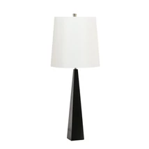 Elstead ASCENT állólámpa fém szövet fekete fehér E27 - ASCENT-TL-BLK-W 