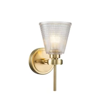 Elstead GUNNISLAKE fürdőszobai fali lámpa fém, üveg, sárgaréz, G9, IP44 - ELS-BATH-GUNNIS1-BB