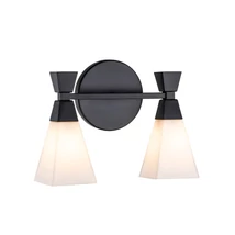 Elstead BOWTIE fali lámpa fém, üveg, fekete, fehér, G9 - ELS-BOWTIE-2-MB