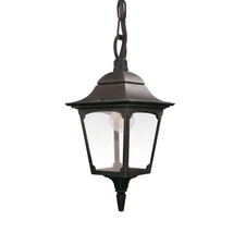 Elstead CHAPEL kültéri függeszték fém, üveg, fekete, áttetsző, E27, IP44 - ELS-CP9-BLACK
