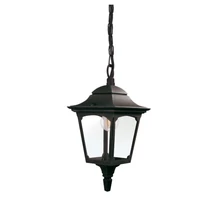 Elstead CHAPEL MINI kültéri függeszték fém, üveg, fekete, áttetsző, E27, IP44 - ELS-CPM9-BLACK