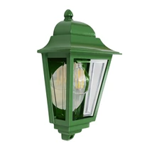Elstead DECO LANE kültéri fali lámpa fém, múanyag, zöld, áttetsző, E27, IP44 - ELS-DECO-LANE7-GREEN