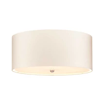 Elstead FLETCHER mennyezet lámpa fém, műselyem, króm, fehér, E27 - ELS-DL-FLETCHER22-5LT-IV-PC